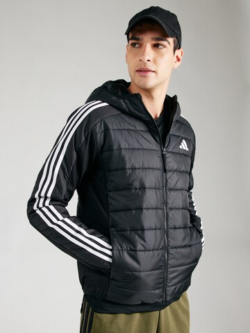 ADIDAS SPORTSWEAR Спортно яке 'Ess' в черно: отпред