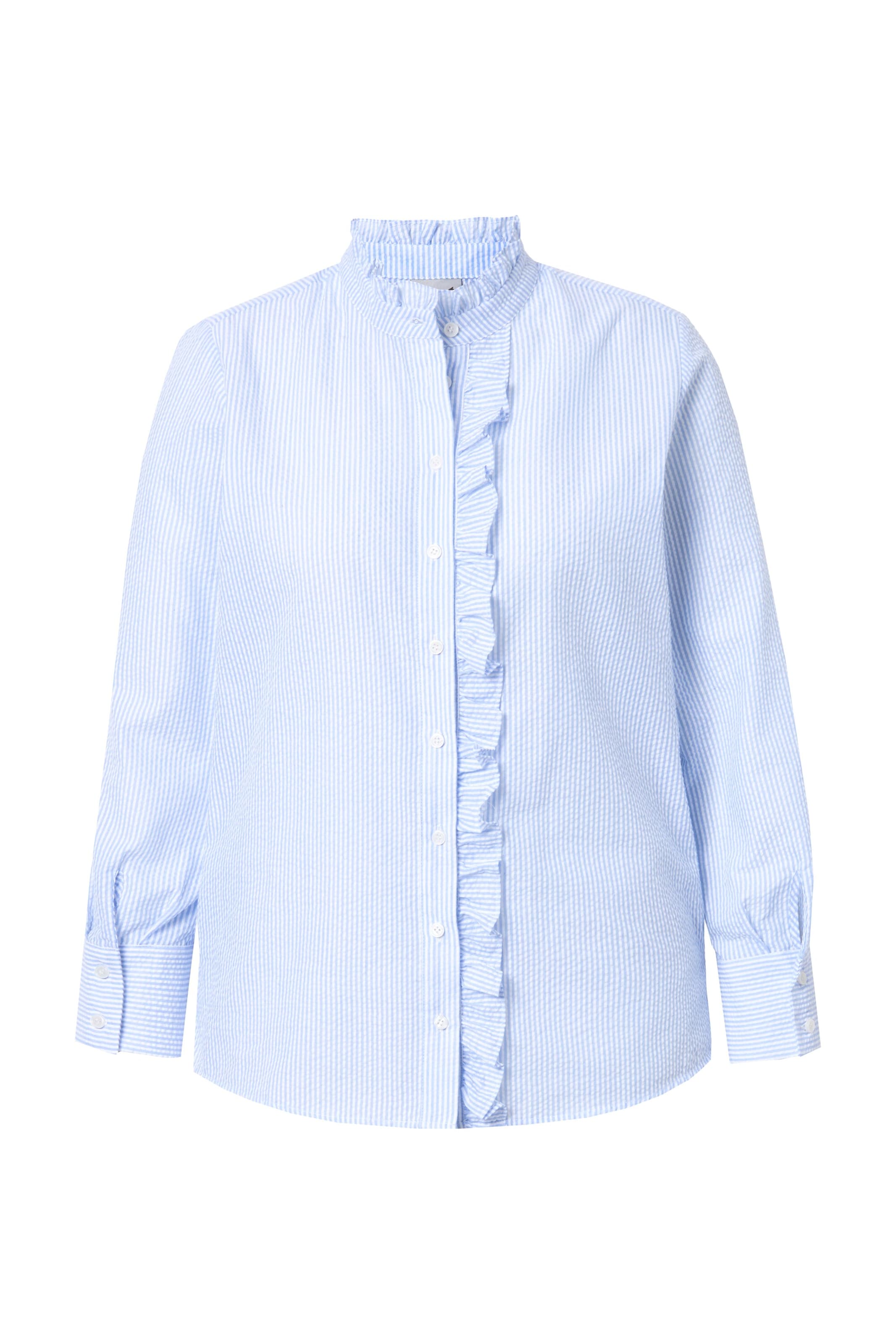 Chemisier Ulla Popken en bleu : devant