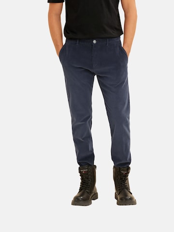 Regular Pantalon TOM TAILOR en bleu : devant