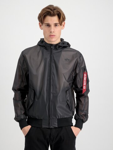 Veste mi-saison ALPHA INDUSTRIES en noir : devant