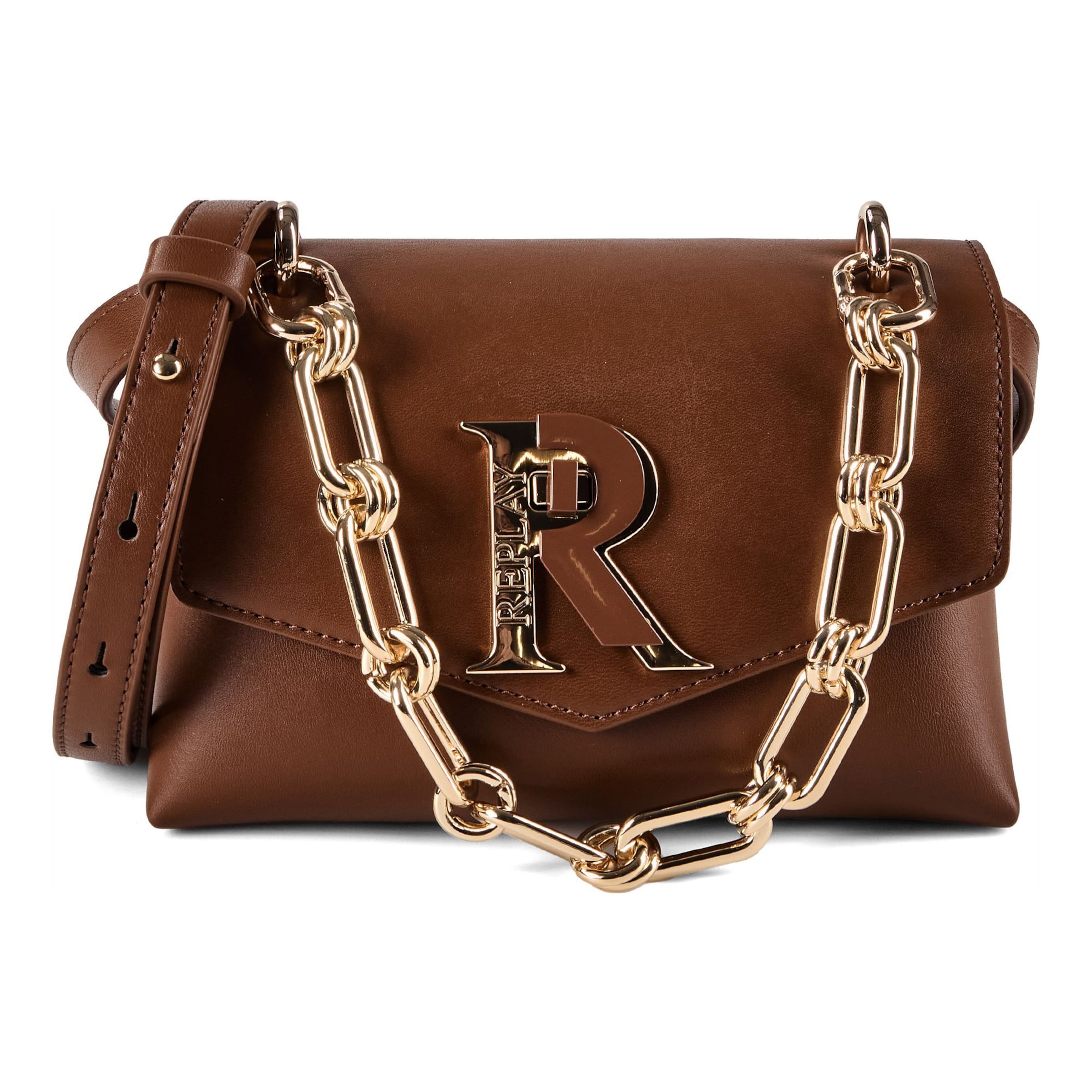 REPLAY Handbag 'Mini Bag' in Brown: front