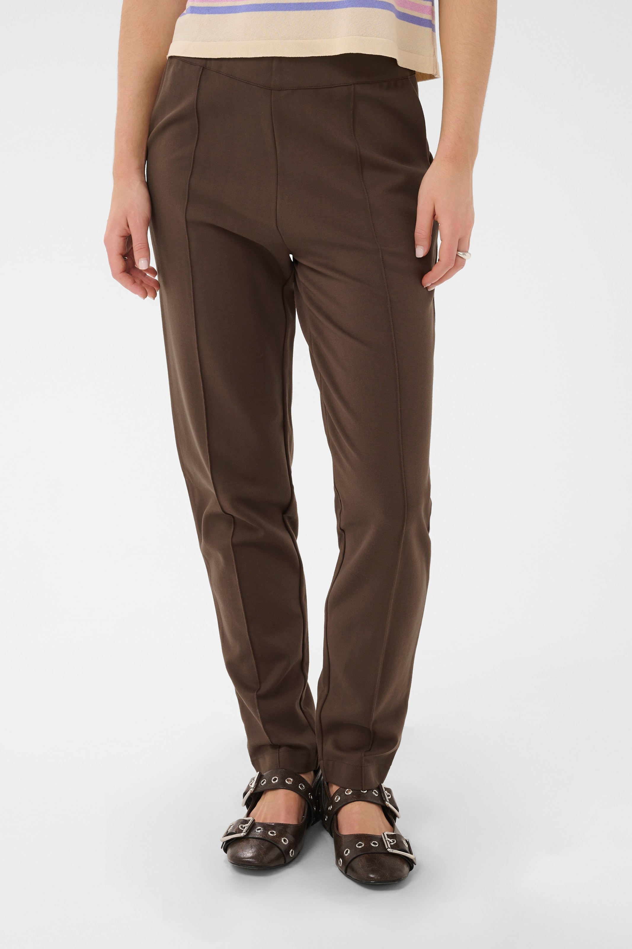 SAINT TROPEZ Regular Hose 'GennySZ' in Braun