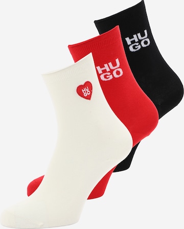 HUGO Sukat 'HEART' värissä beige: etupuoli