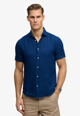 Fit confort Chemise Superdry & Co en bleu : devant