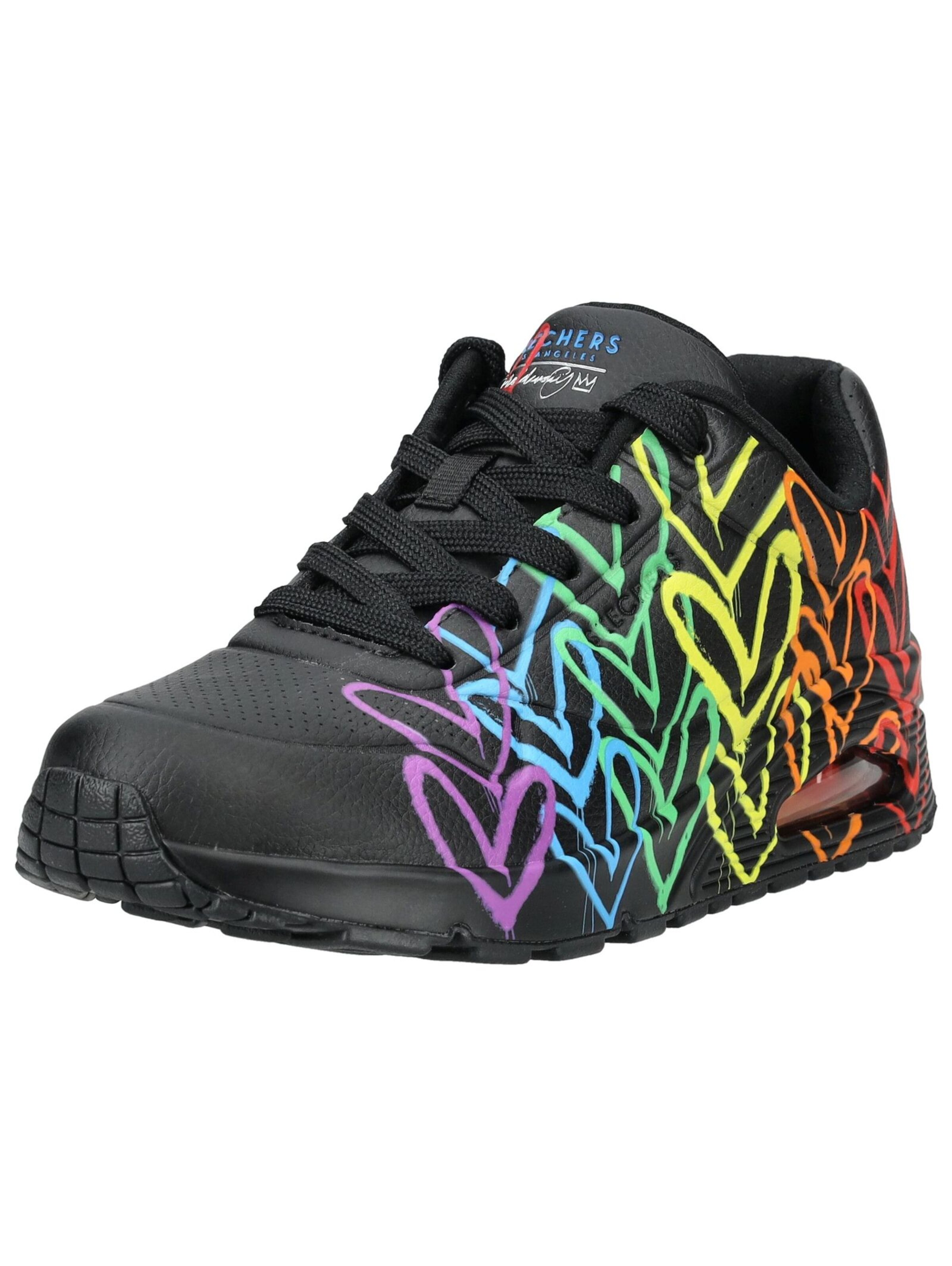 Sneaker bassa di SKECHERS in nero: frontale