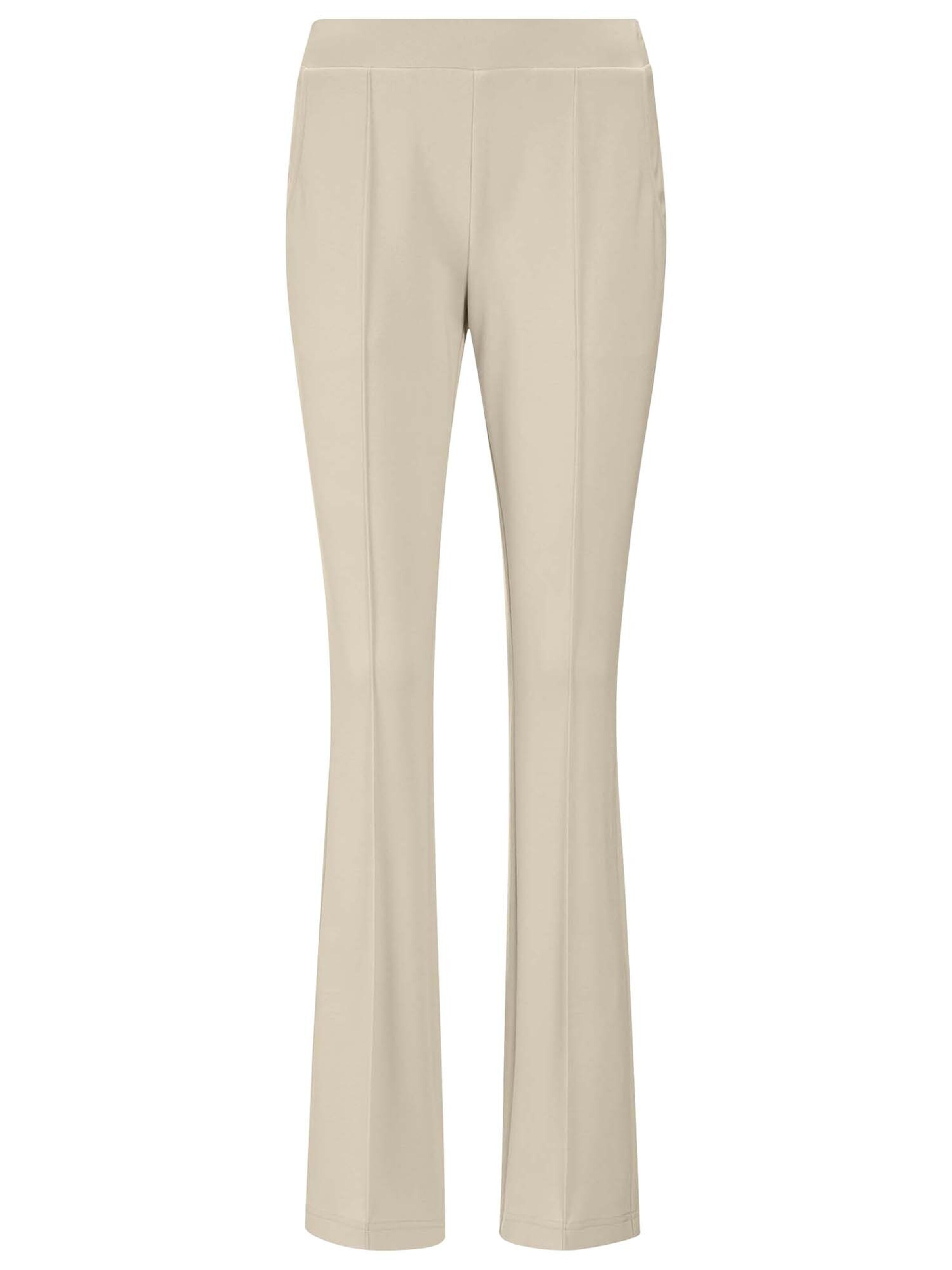 évasé Pantalon MADELEINE en beige : devant