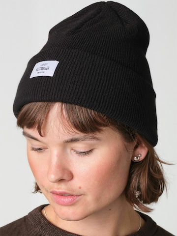 Klitmøller Collective Hat ' Rib ' in Black: front