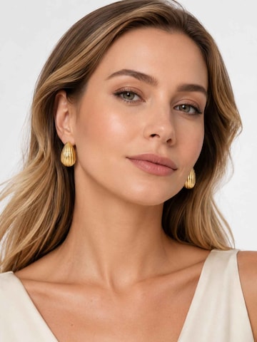 Boucles d'oreilles 'Cybele Earrings' RteRme en or : devant
