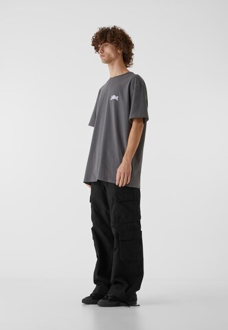 Lost Youth Shirt 'Flowers' in Grey