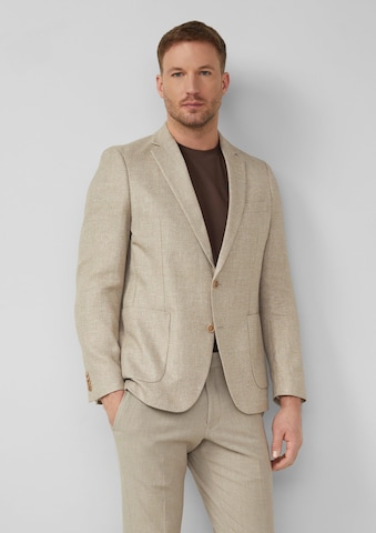 Coupe regular Veste de costume ' S.OPURE ' s.Oliver en beige : devant