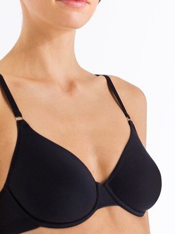 Hanro T-shirt Bra 'Sensation' in Black