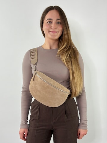 lePelou Fanny Pack 'TINA large' in Beige