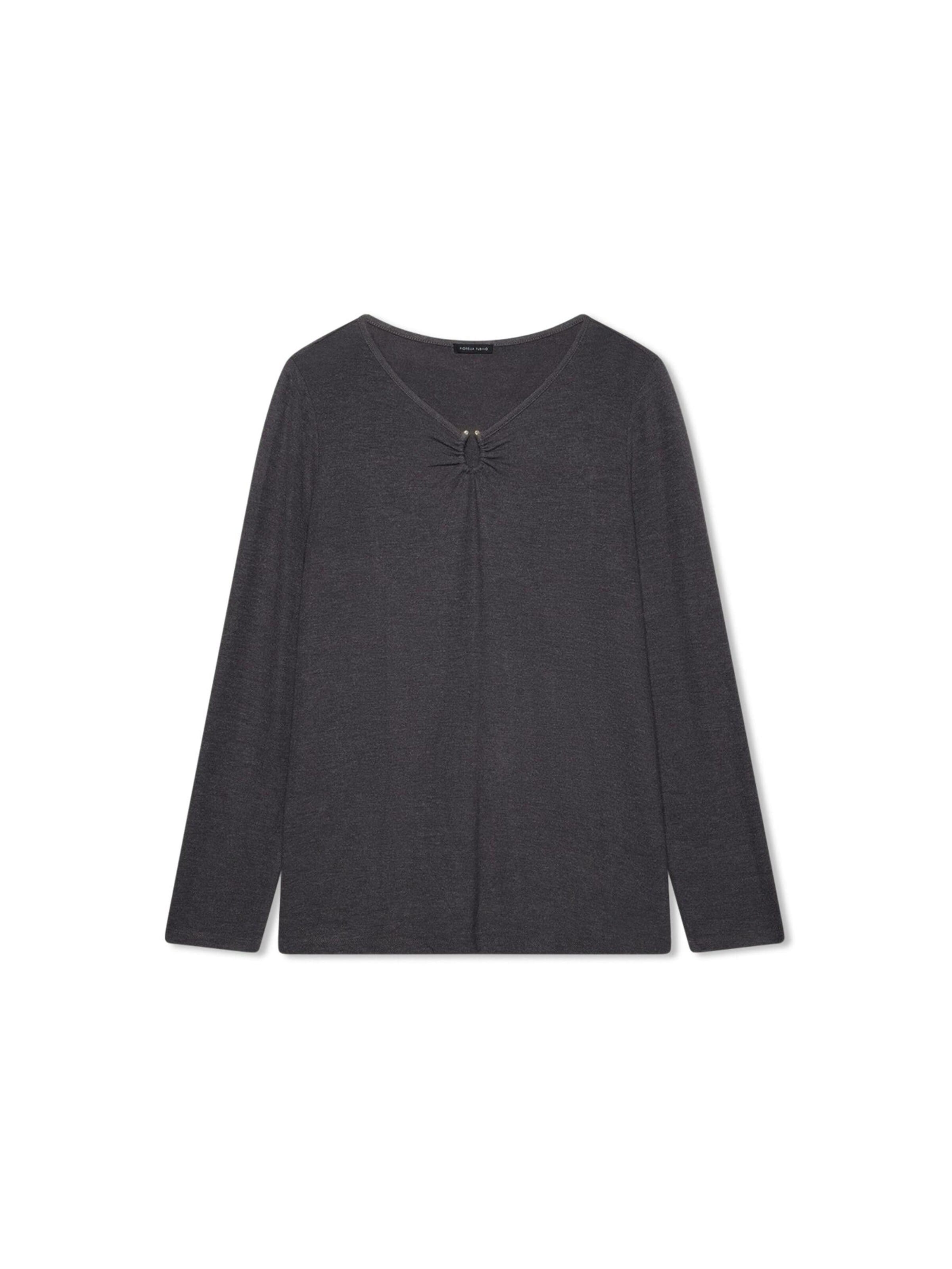 Maglietta di Fiorella Rubino in grigio: frontale