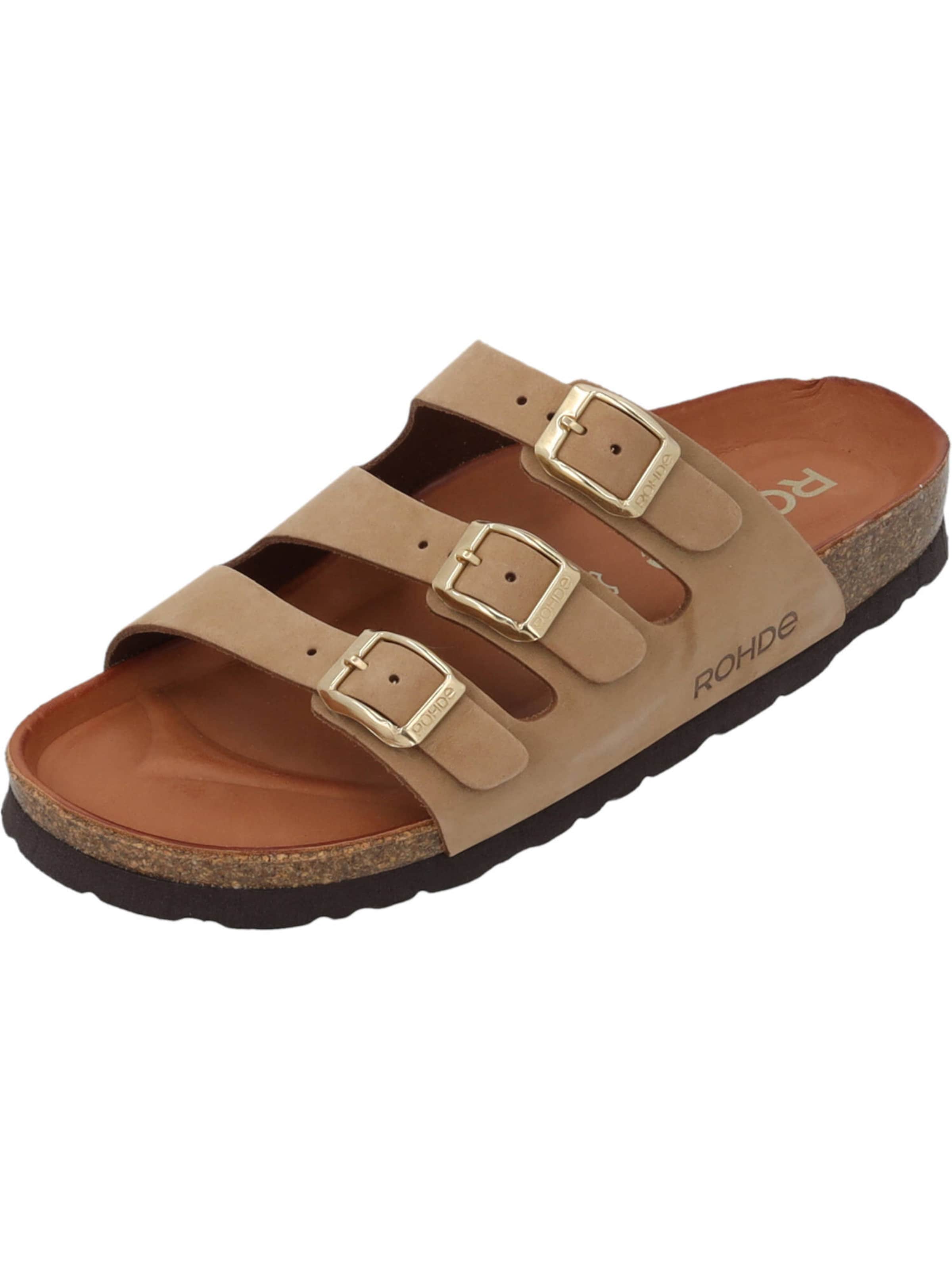 ROHDE Mules in Beige: front