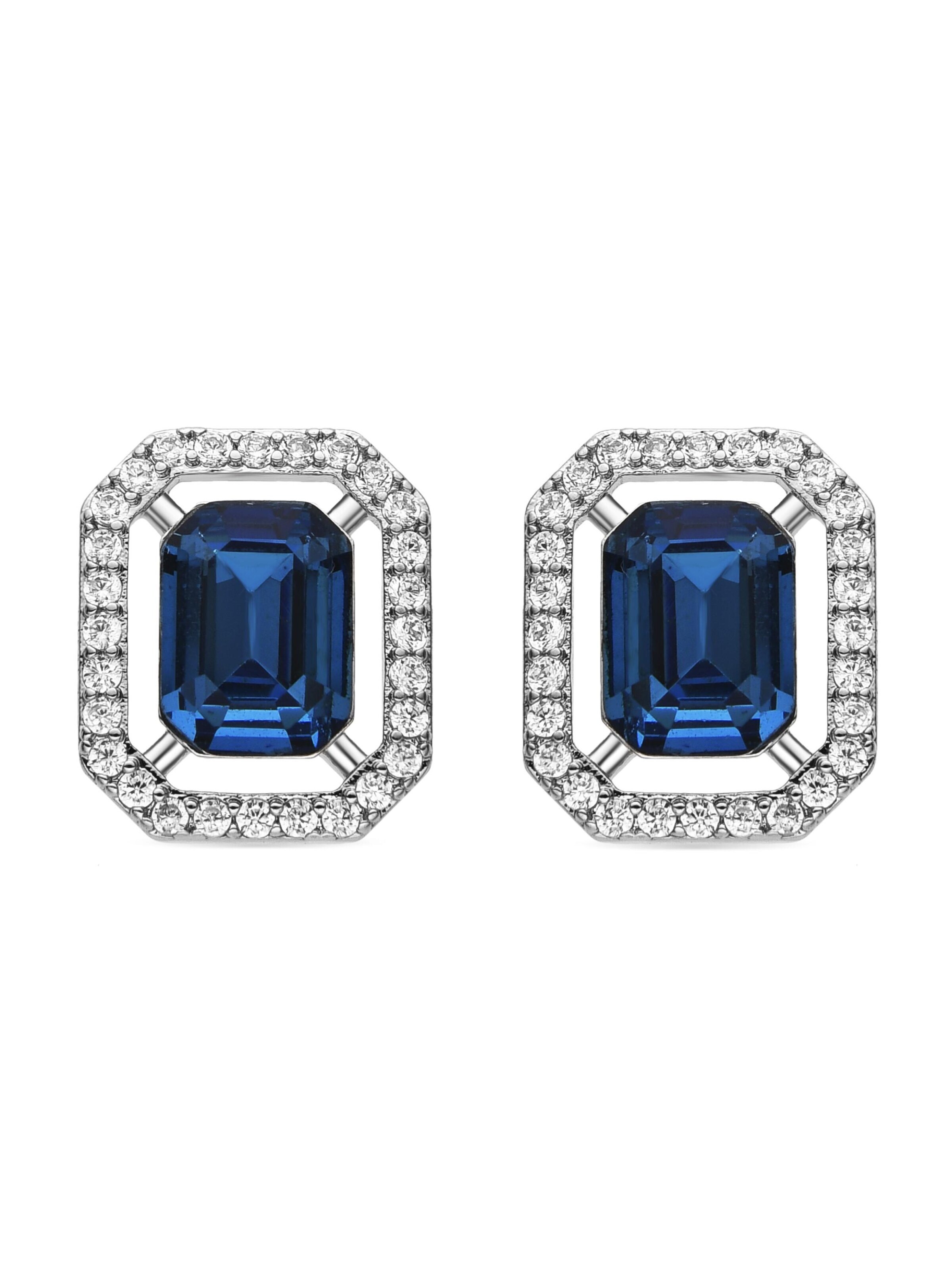 Luxenter Earrings 'Surin' in Blue: front