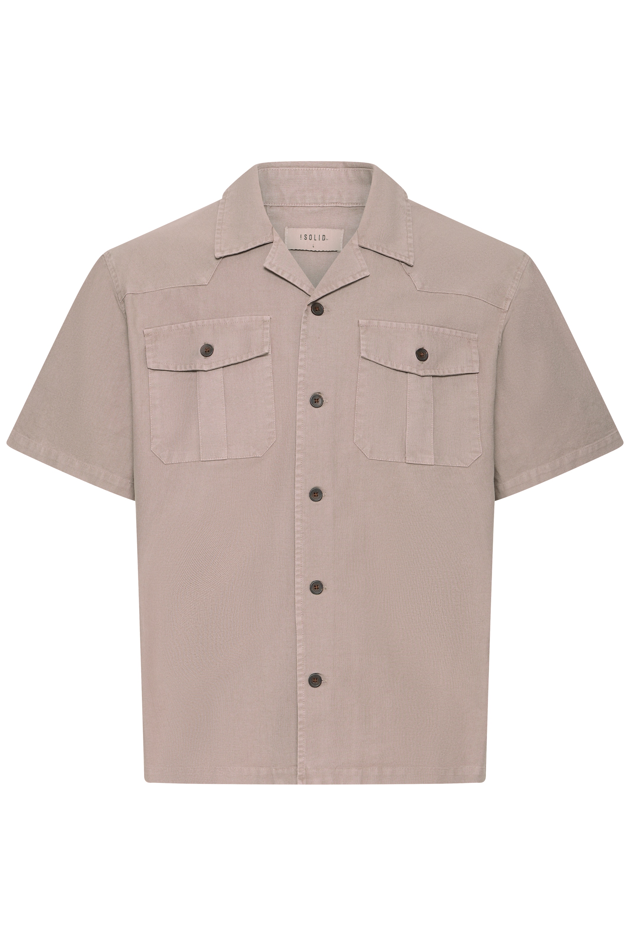 Camicia ' SDUgden ' !Solid di colore beige / marrone, Visualizzazione prodotti