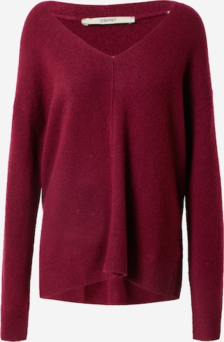 Pull-over ESPRIT en rouge : devant