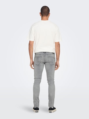 Only & Sons Slimfit Jeans 'Warp' in Grau