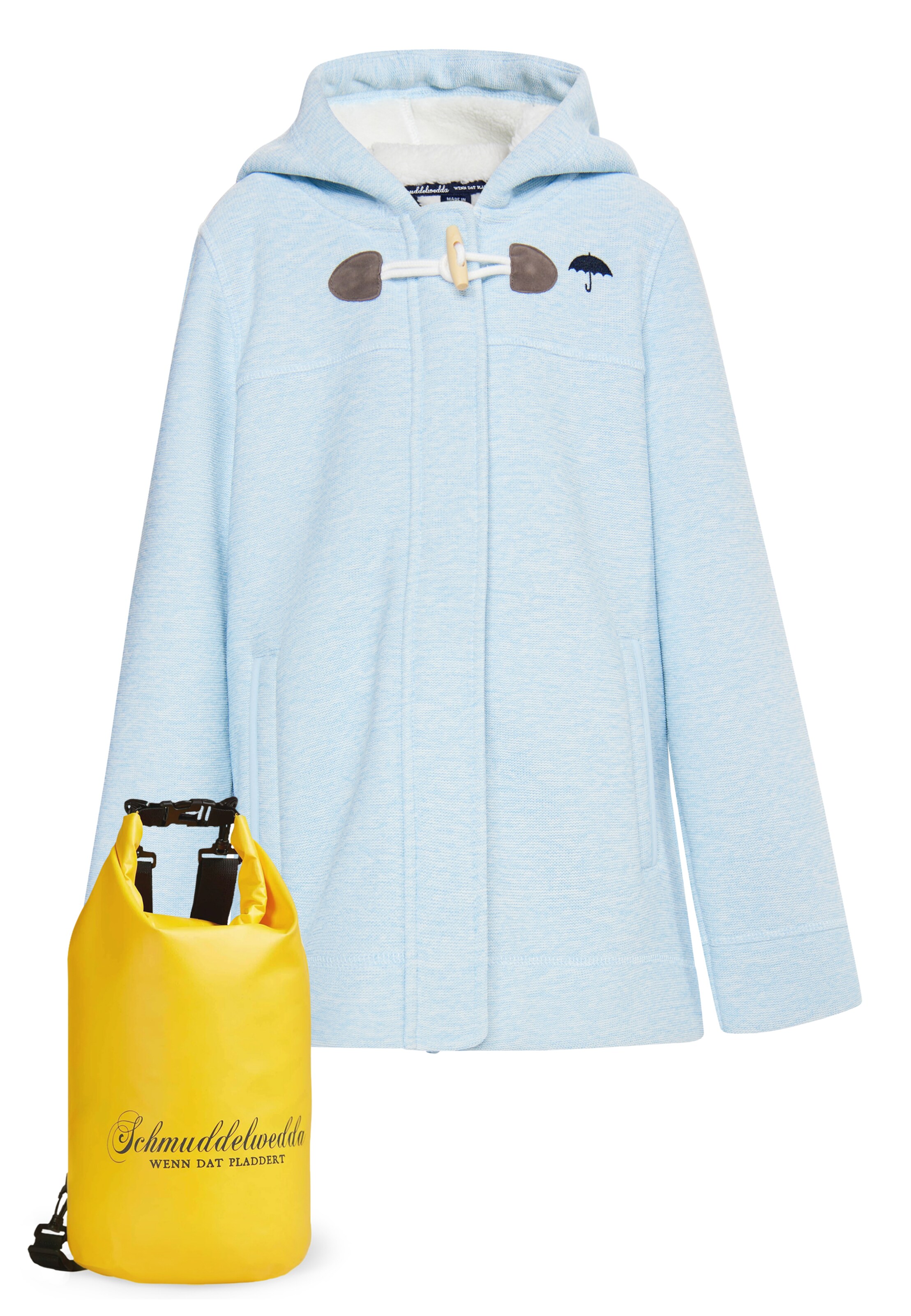 Schmuddelwedda - Casaco de velo em azul: frente