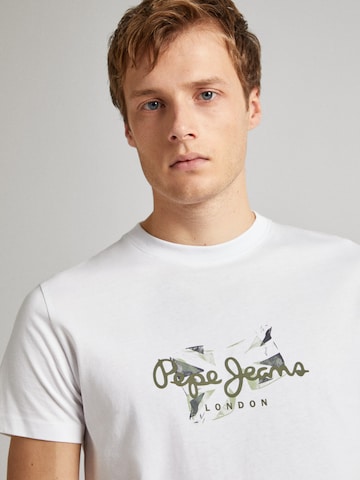 Pepe Jeans T-Shirt 'Count' in Weiß