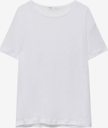 Pull&Bear T-shirt i vit: framsida