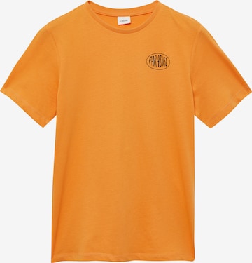 s.Oliver Shirt in Oranje: voorkant