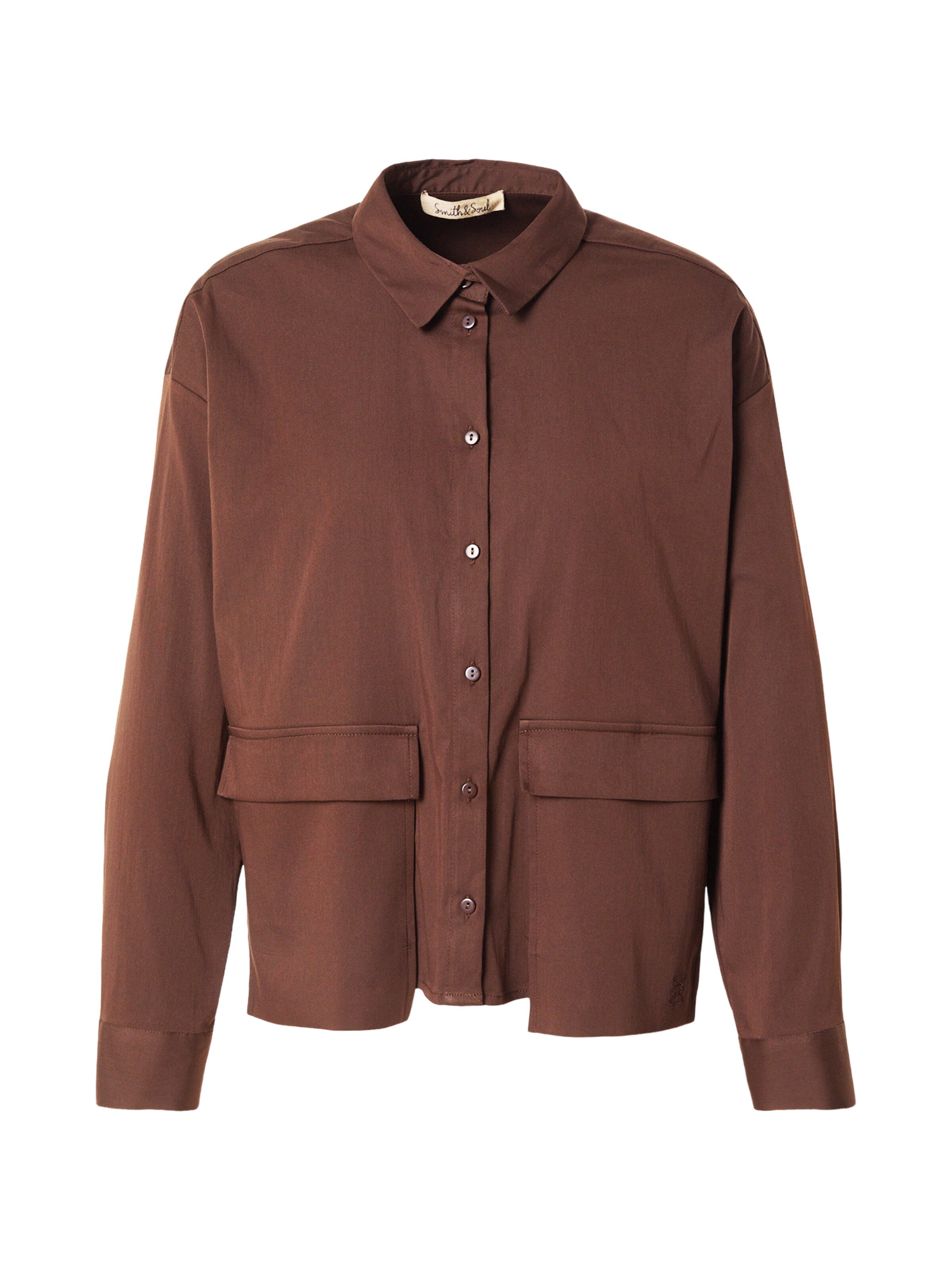 Smith&Soul Bluse in Braun: Vorderseite