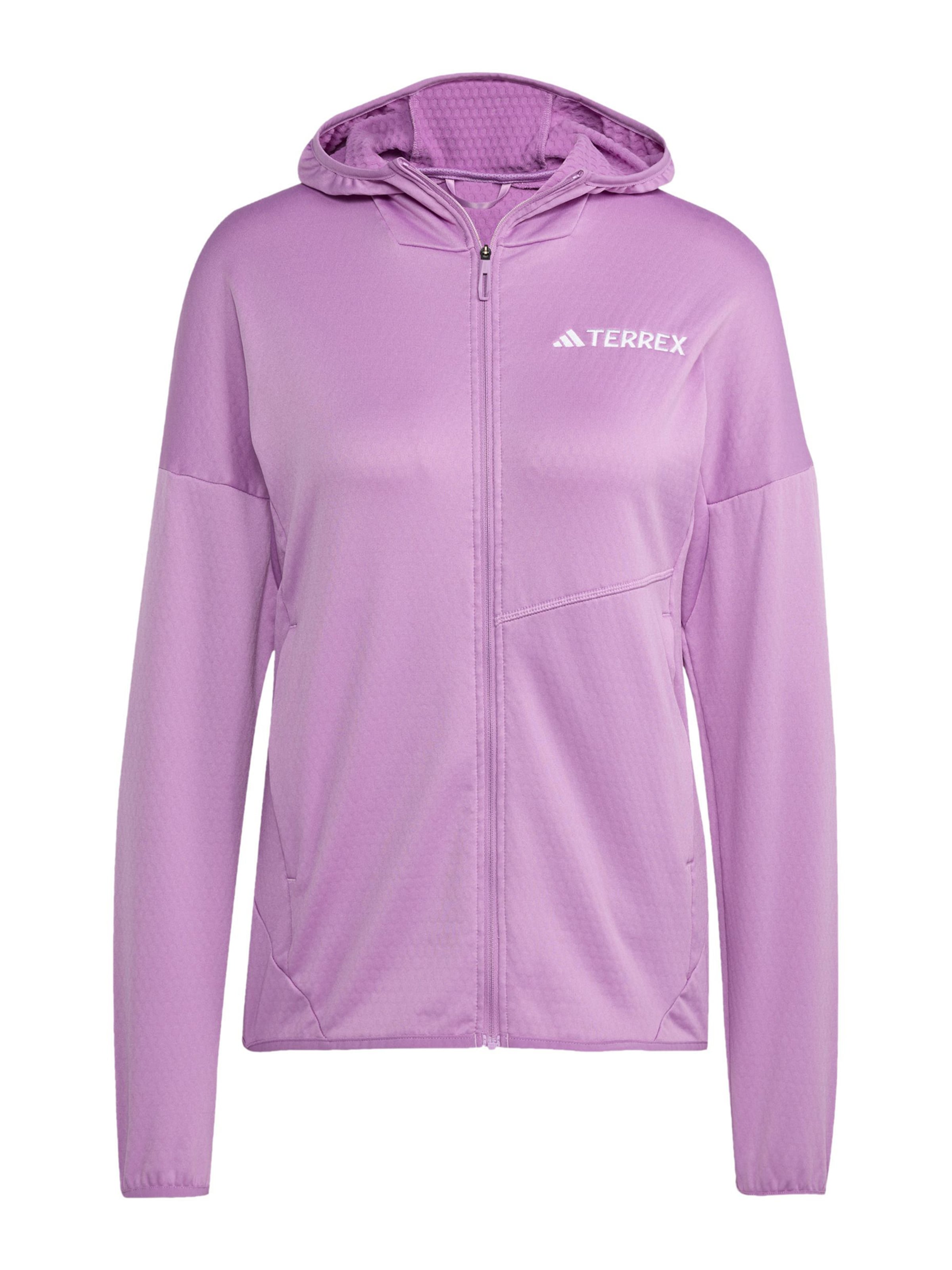 ADIDAS TERREX Λειτουργική ζακέτα φλις 'Xperior' σε λιλά: μπροστά
