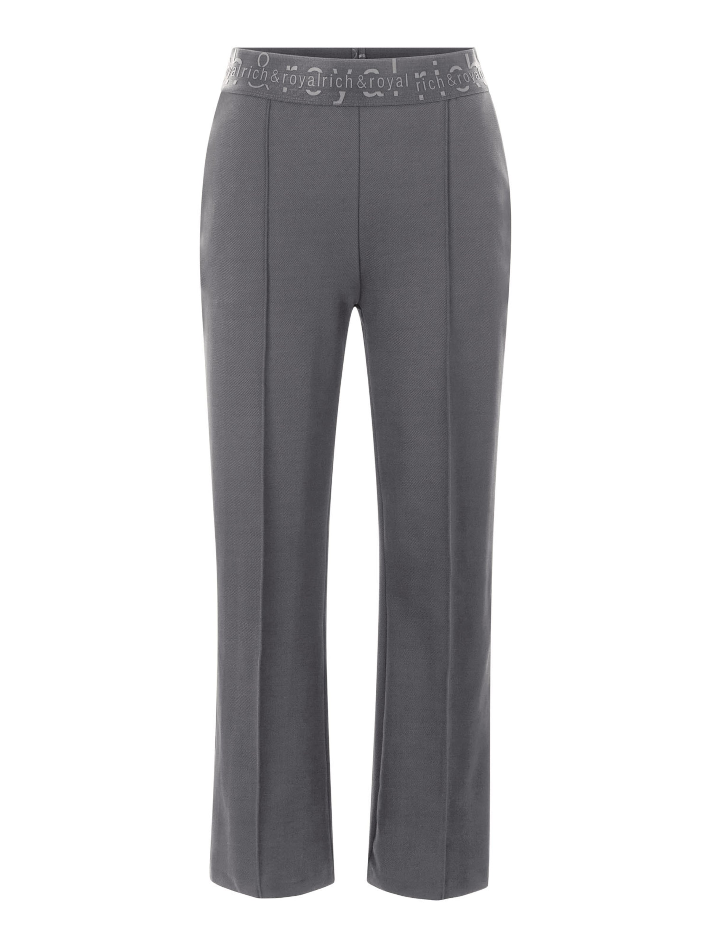 Rich & Royal Regular Панталон в сиво: отпред
