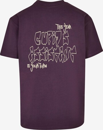 Merchcode Shirt 'Cupid´s Assistant' in Purple