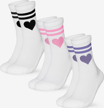 Occulto Athletic Socks 'Venus' in White: front