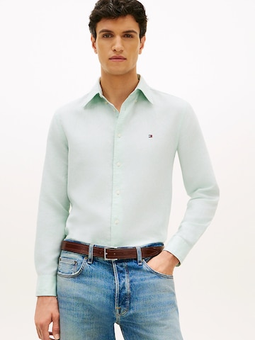 TOMMY HILFIGER Regular fit Button Up Shirt in Green: front