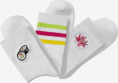LASCANA Socken in mischfarben / weiß, Produktansicht