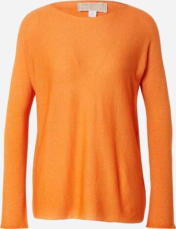 Pull-over 120% Lino en orange : devant