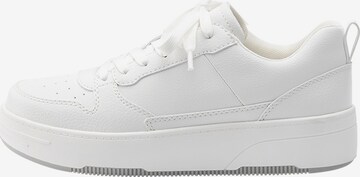 Pull&Bear Låg sneaker i vit