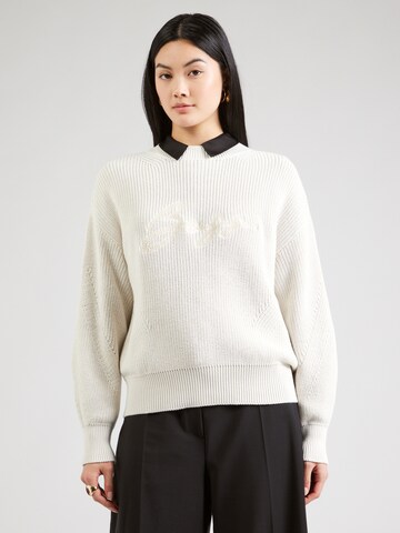 Pull-over 'C_Fardembro' BOSS en blanc : devant