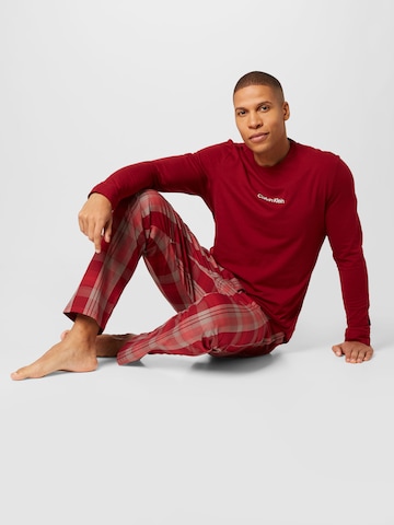 Calvin Klein Underwear Pyjamas lång i röd