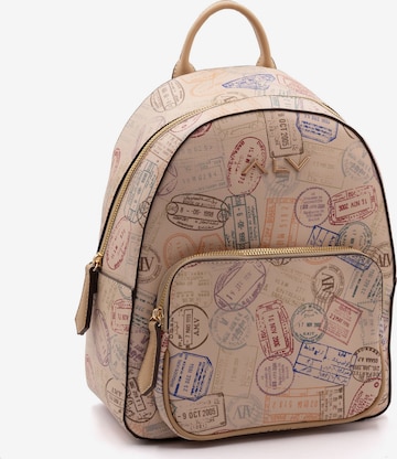 Sac à dos ALV By Alviero Martini en beige : devant