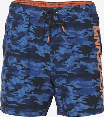 Shorts de bain KOROSHI en bleu : devant