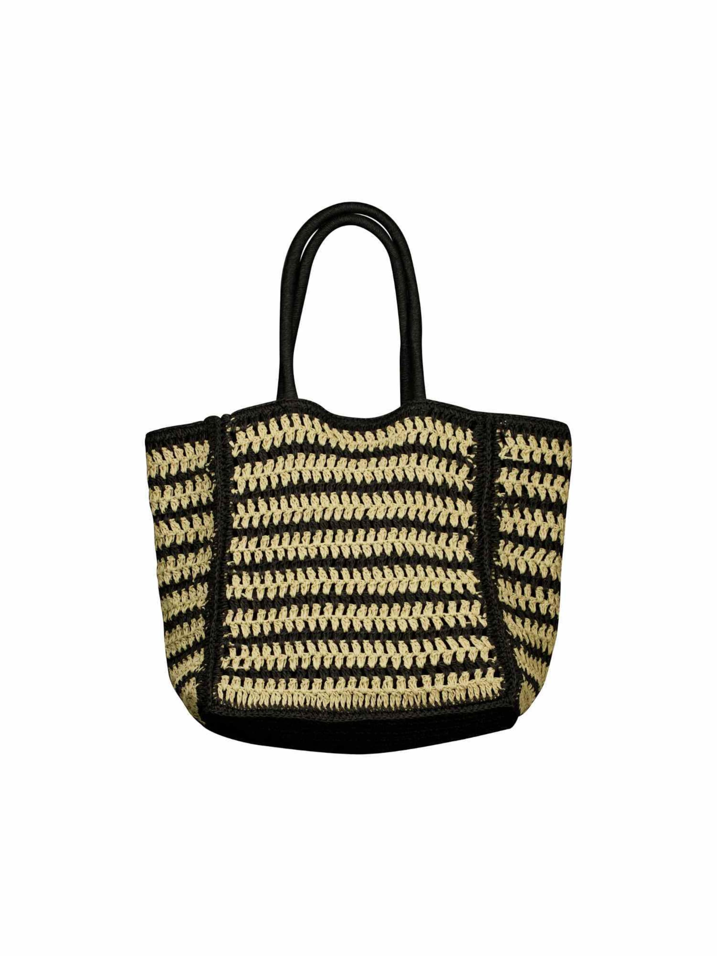 Sac de plage 'Celija' Deeluxe en noir : devant