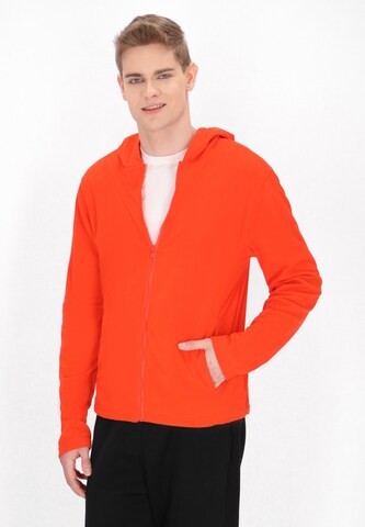 Mo ATHLSR Fleece jacket in Orange: front