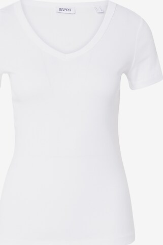 T-shirt ESPRIT en blanc : devant