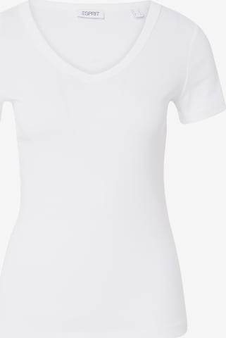 Maglietta di ESPRIT in bianco: frontale