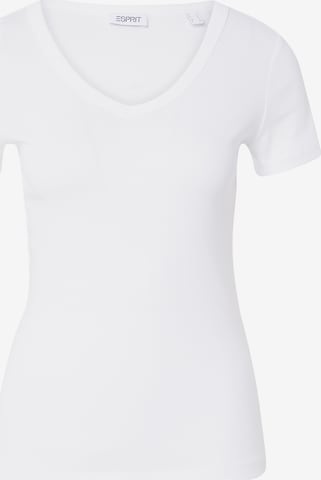 T-shirt ESPRIT en blanc : devant