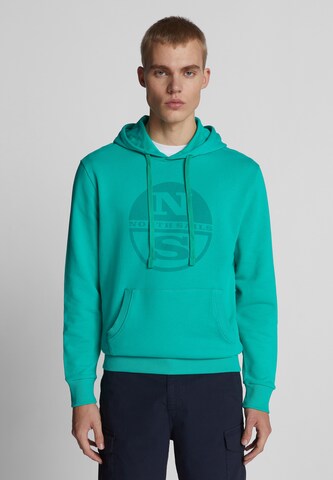 North Sails Athletic Sweatshirt in Green: front