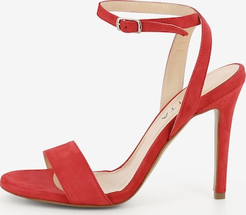 Sandales à lanières EVITA en orange : devant