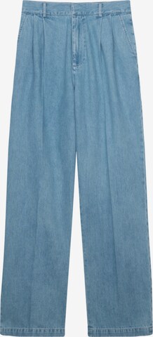 SEIDENSTICKER Loose fit Pleat-Front Pants in Blue: front