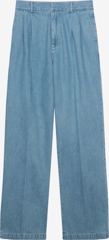 SEIDENSTICKER Loose fit Pleat-Front Pants in Blue: front