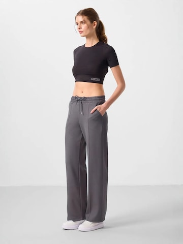 Wide Leg Pantalon Tommy Life en gris