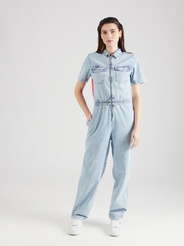 Tommy Jeans Jumpsuit in Blauw: voorkant